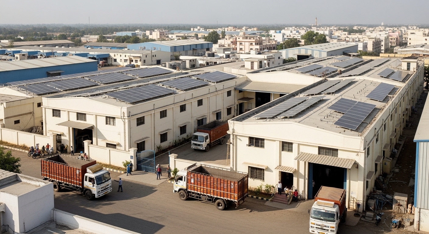 Industrial solar EPC deployment for manufacturing facilities